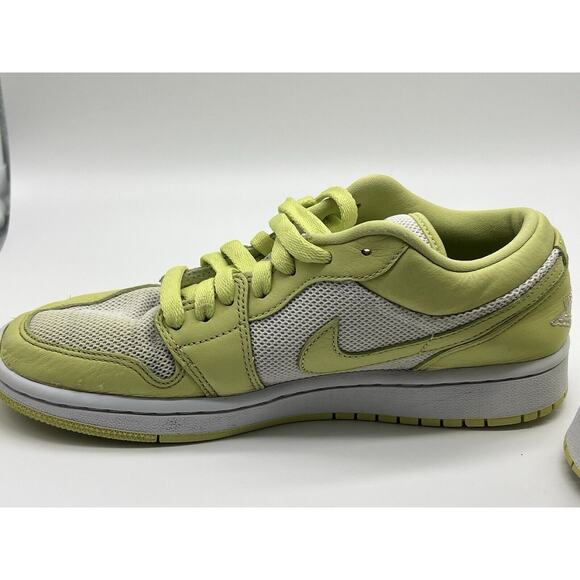 Air Jordan 1 Low Limelight Women’s Size 8 Dh9619-103 Line Green & White EUR39 - Picture 11 of 16